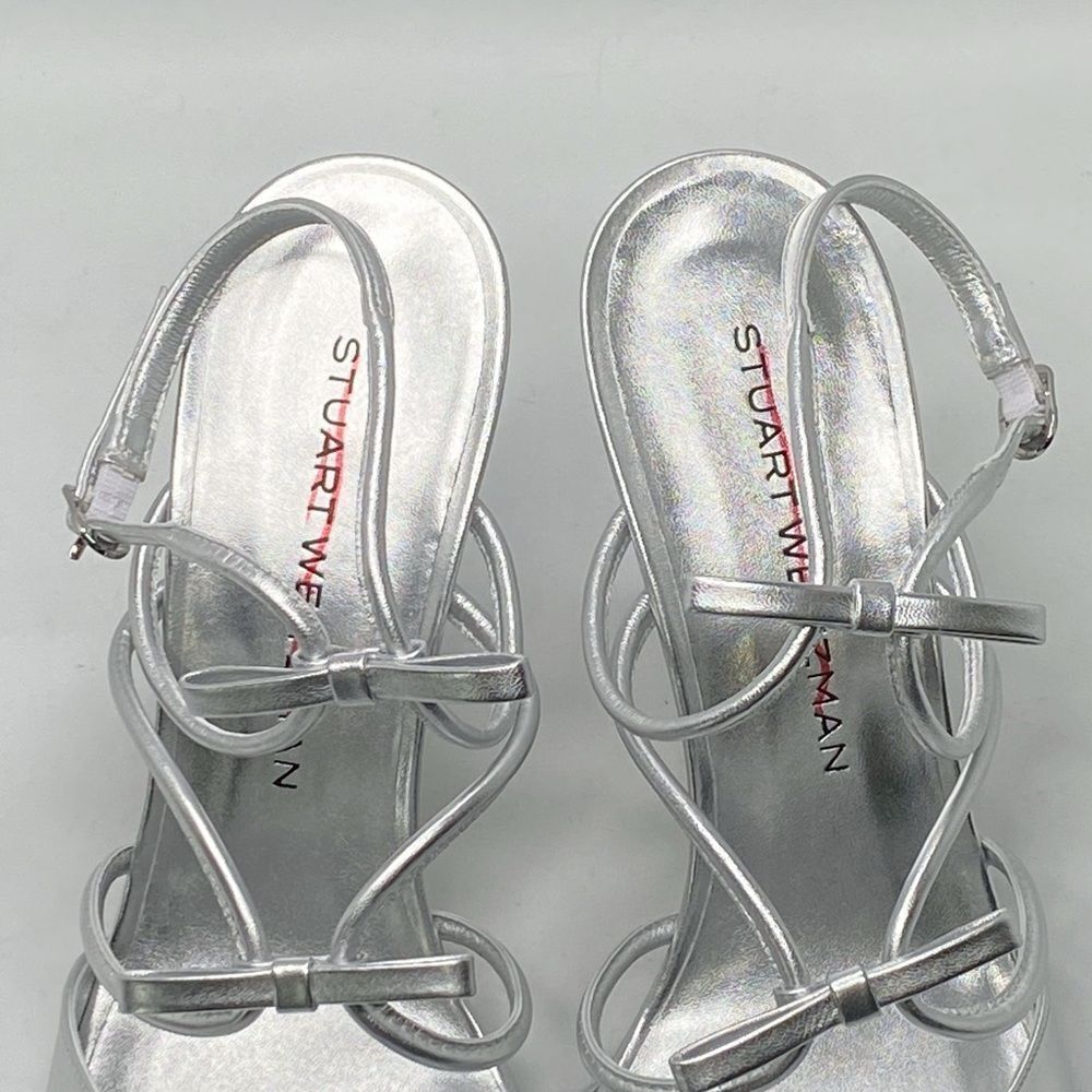 Stuart Weitzman Bow Strappy Sandals Size 8.5 - image 8